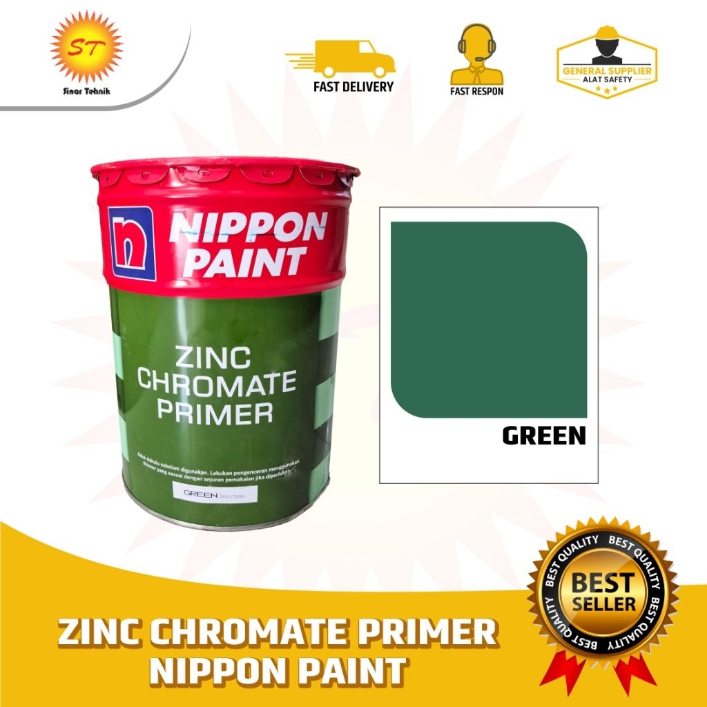 Zinc Chromate Primer Nippon Paint Warna Hijau | Cat Premium Nippon Paint 20 KG
