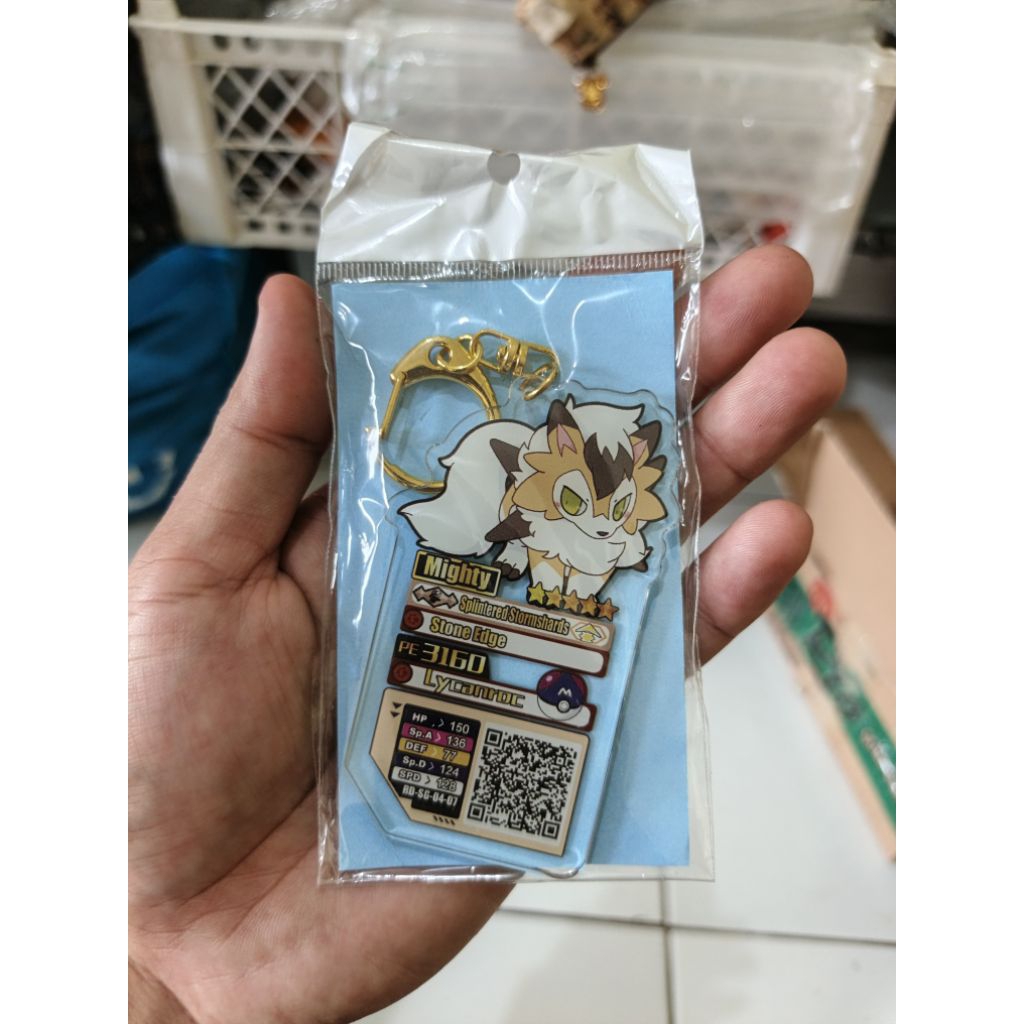 ganci akrilik figure pokemon gaole lycanrox