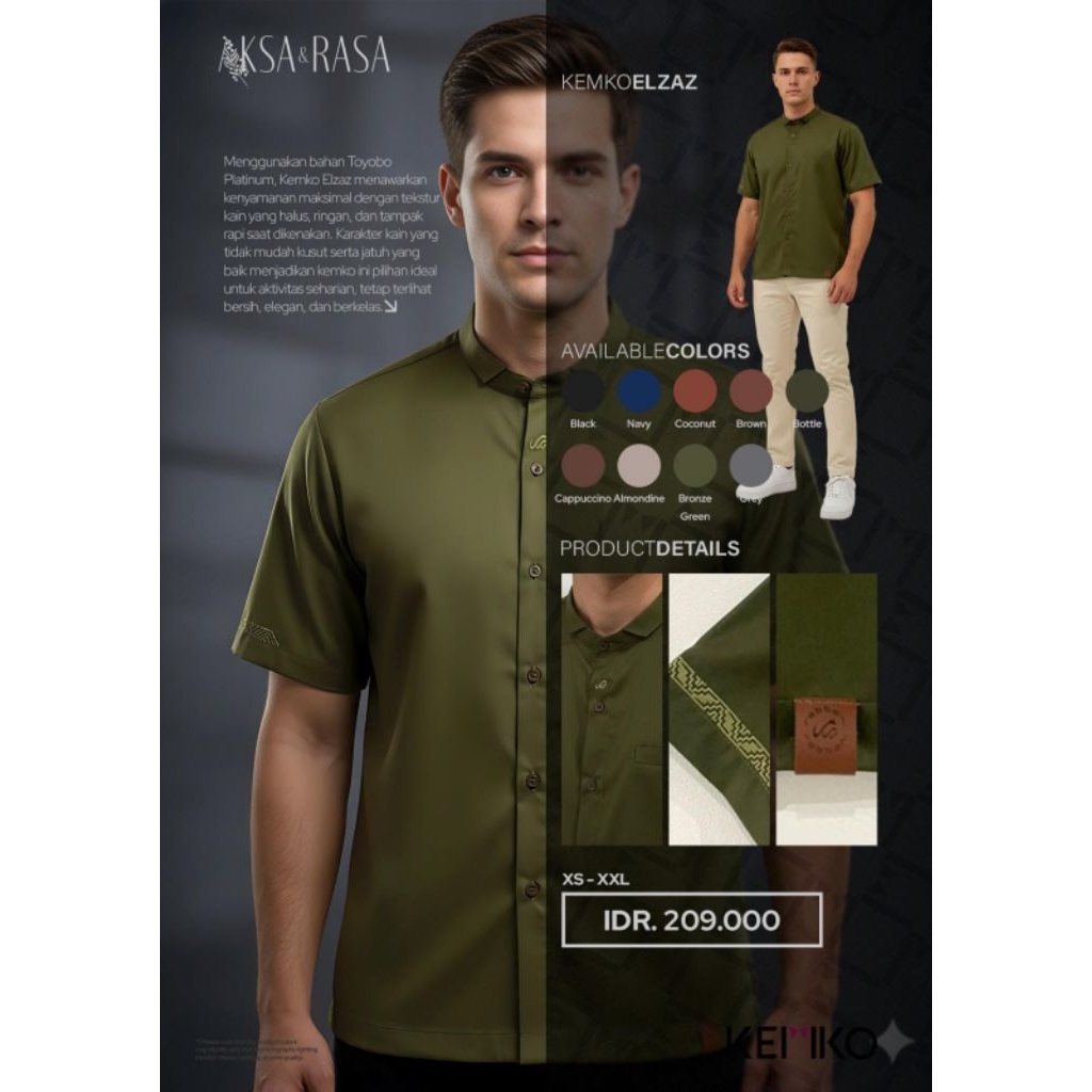 (Best Seller) Kemko Rabbani Murah - Kemko Elzaz - Kemko Pendek Rabbani