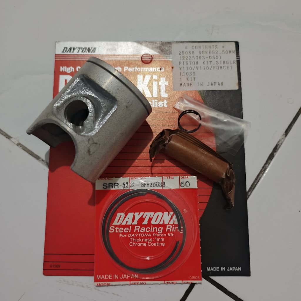 DAYTONA • PISTON KIT YAMAHA FIZR FIZ OV 50 DAYTONA RACING SINGLE RING