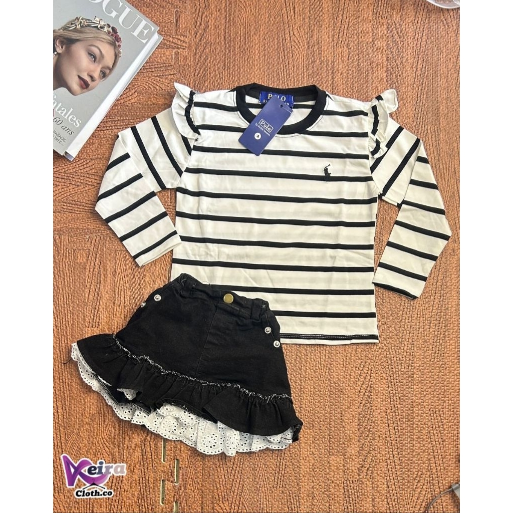 SET ROKCEL POLO ANAK CEWEK
