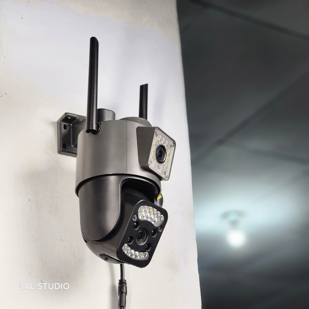 CCTV V380 PRO V6 WIFI ( 2 LENSA KAMERA DAN ANTI AIR)