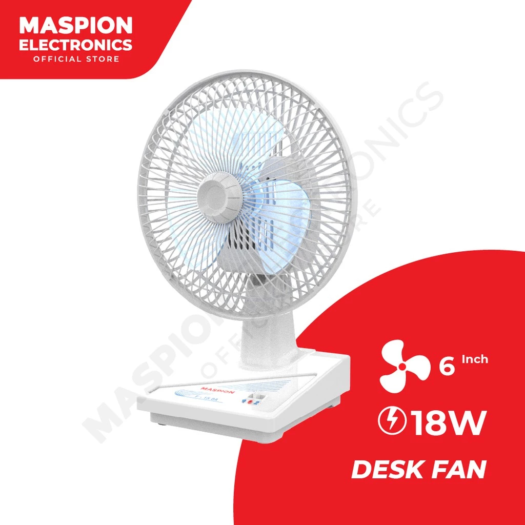 MASPION DESK FAN / KIPAS MEJA - F15DA / F 15 DA / F-15 DA (6 INCH) GARANSI RESMI