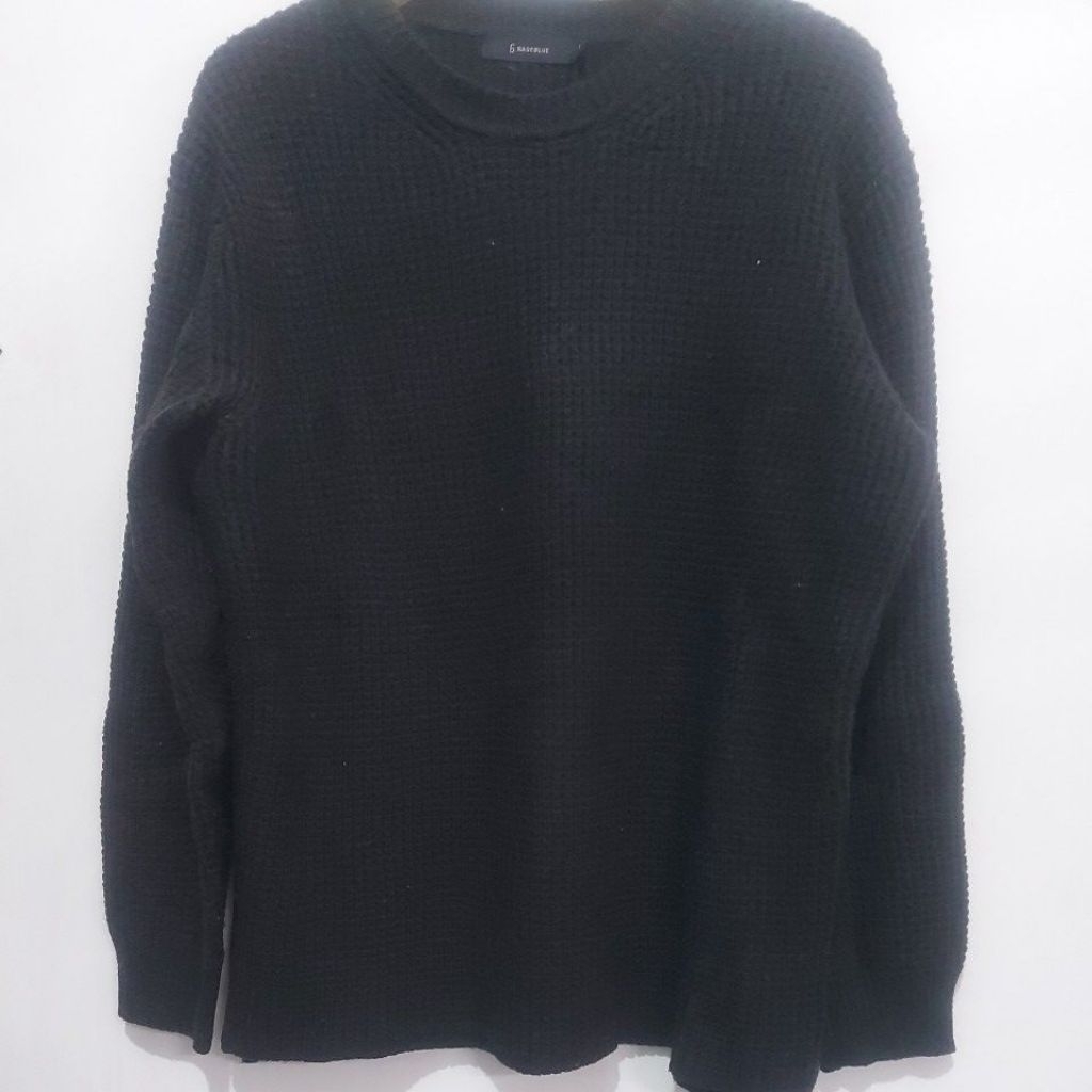 Atasan Sweater Wanita/Pria warna hitam Jumbo #PL