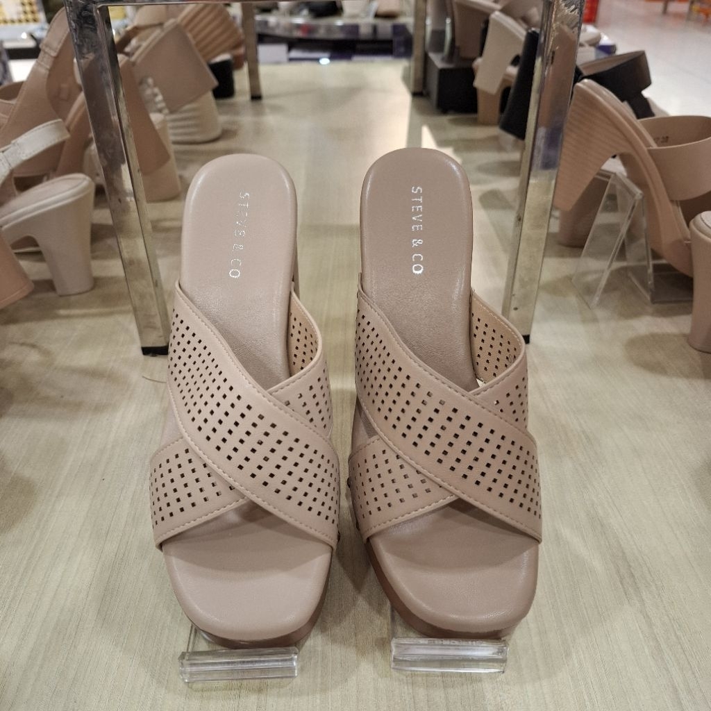 Sandal Wedges Wanita Brand STEVE&CO ORI