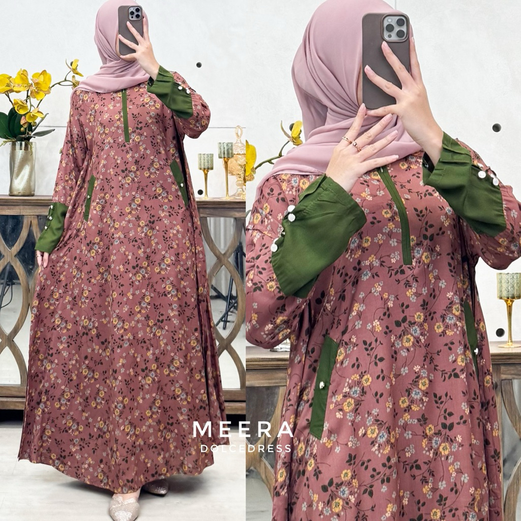 Daster Arab Dolce MEERA Gamis Rayon Big Size Original