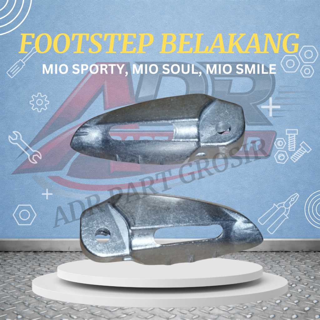 Footstep belakang yamaha mio sporty mio smile injakan  belakang mio karbu mio soul 5tl sepasang