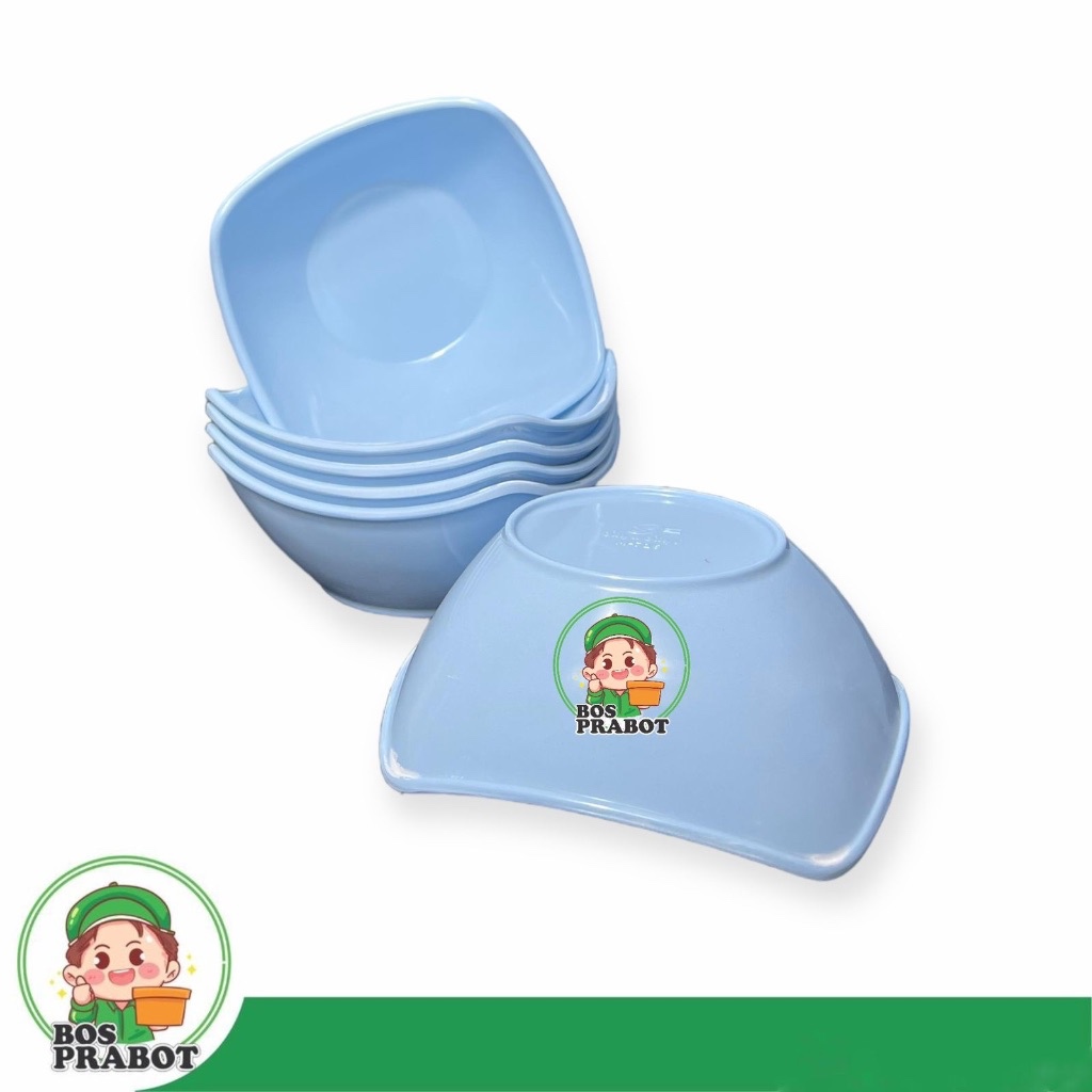 Mangkok Melamin Kotak 6Inch 7Inch 6Pcs 12Pcs Mangkok Melamin Mie Mangkok Bakso Melamin Putih Co