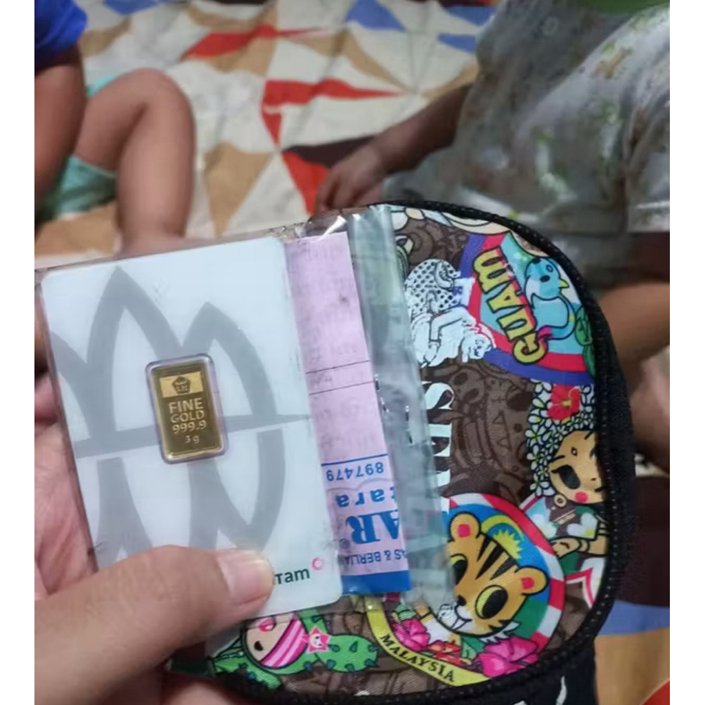 Logam mulia antam press 3gr Emas Batangan Semar Nusantara