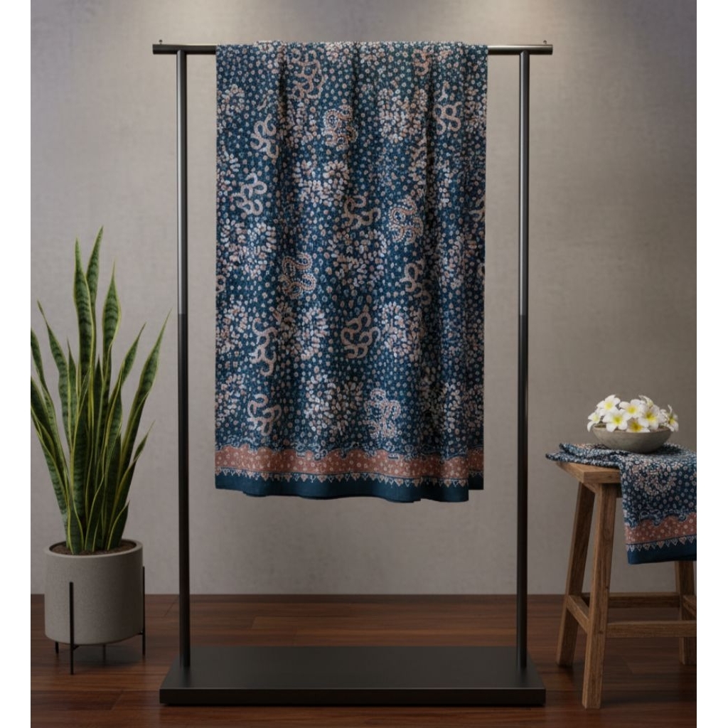 Kain Batik Asli Tulis Lasem Rembang Batik Tulis Lasem Barik Lasem Teal cappucinno