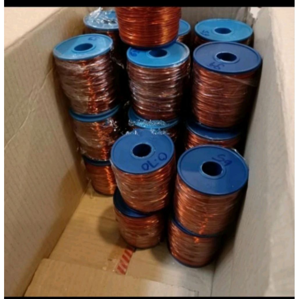 Kawat tembaga email 0,12mm 1 kg wire cooper-kawat tembaga gulung dinamo
