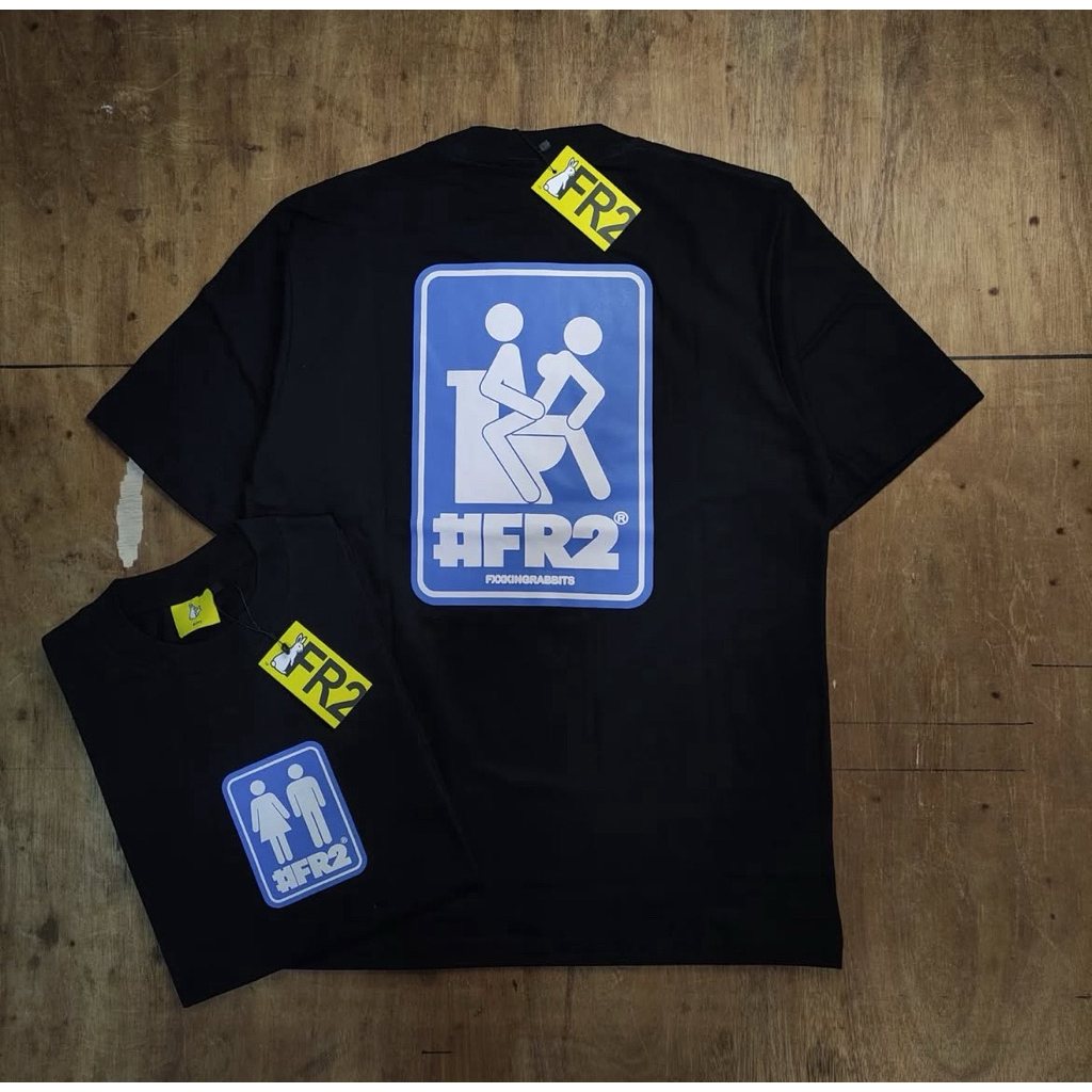 KAOS FR2 OVERSIZE BASIC LOGO UNISEX PRIA WANITA FULLTAG