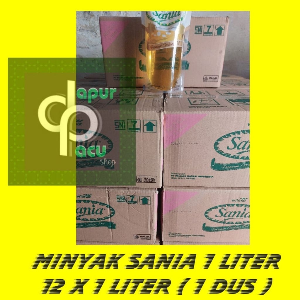 minyak goreng Sania 1liter ( 1dus isi 12 )