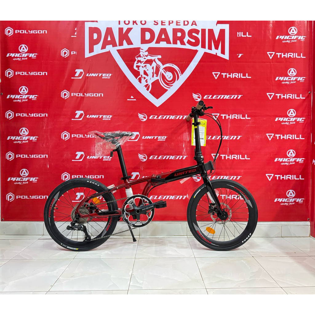 Promo Sepeda Lipat United Phantom 3.0 Frame aluminium rem hidrolik Shimano sepeda lipat murah berkua