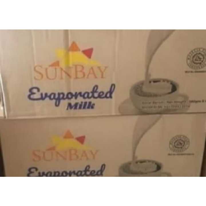 susu evaporasi sunbay per karton/susu evaporasi 1 dus isi 48 kaleng PENGIRIMAN KHUSUS GOJEK