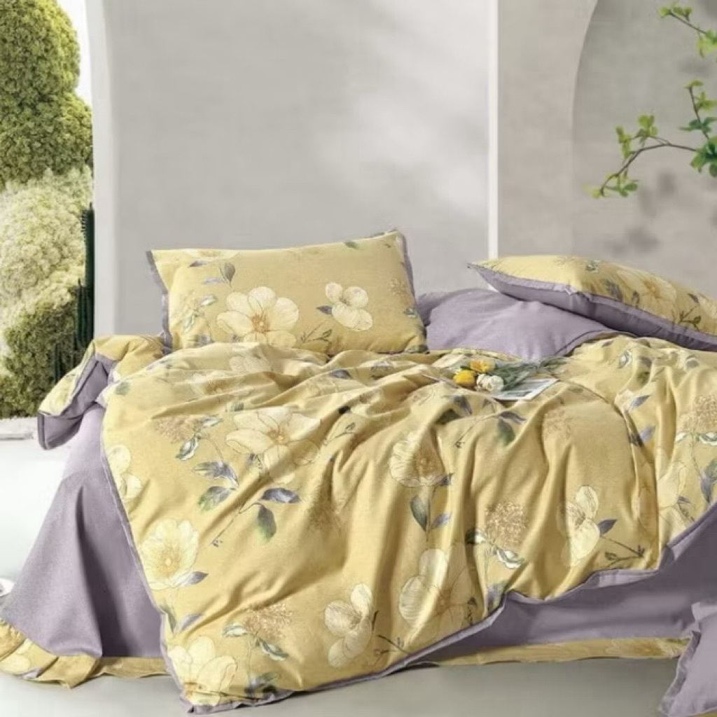 BIOSIBEDDING SPREI BEDCOVER KATUN JEPANG MOTIF BUNGA - SPREI JEPANG ORIGINAL SPREI DINGIN HALUS CUST