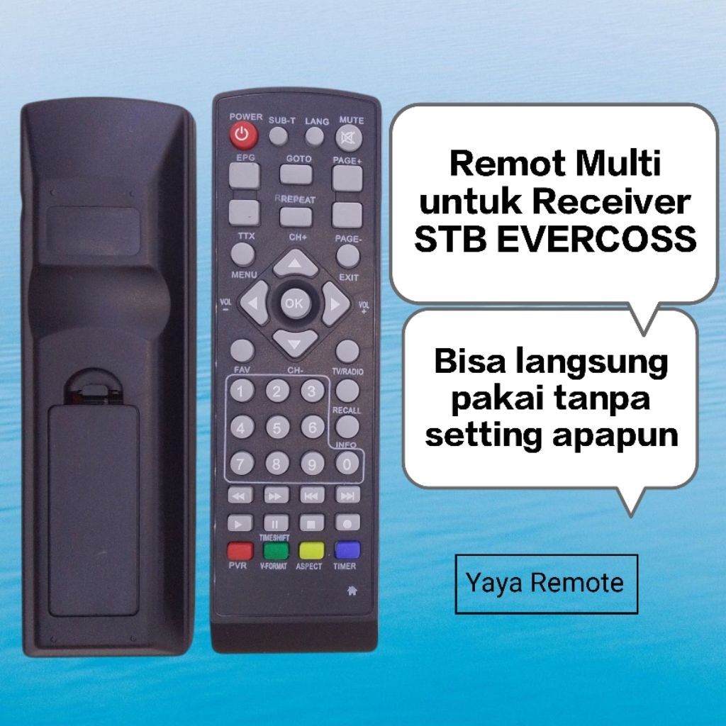 Remot remote Multi untuk receiver STB EVERCOSS