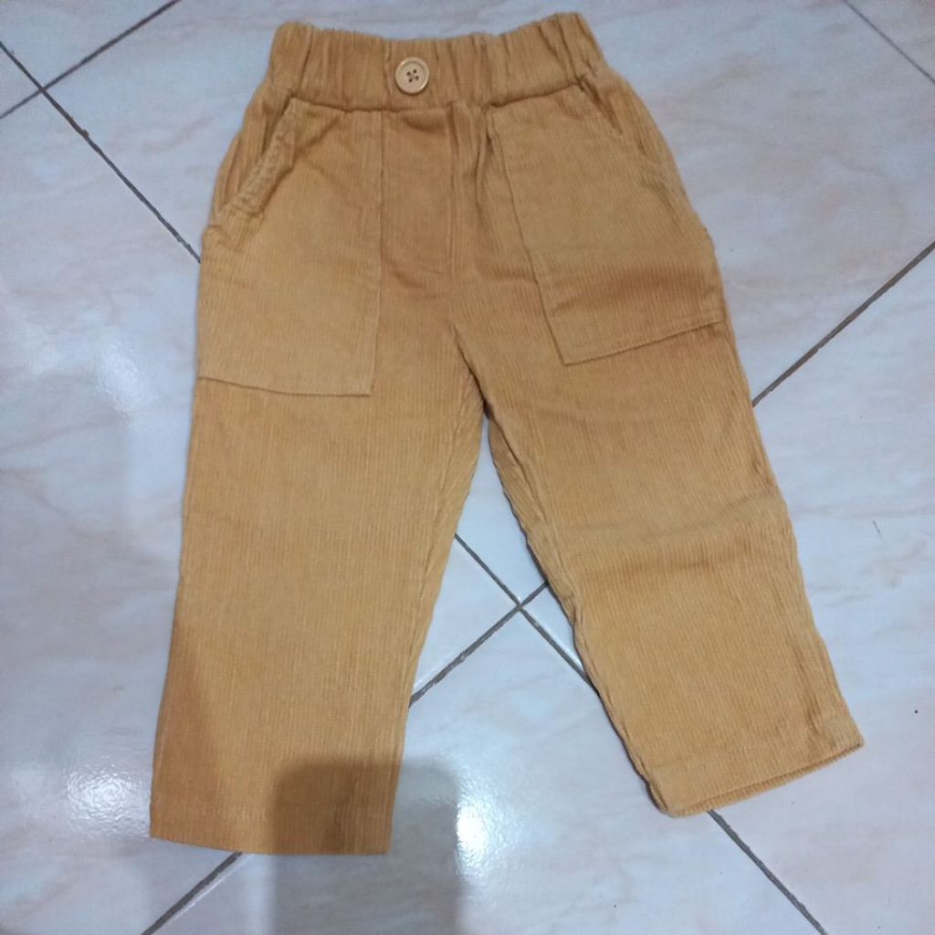 Celana bayi anak CORDUROY preloved --- NEW