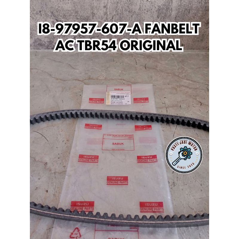 FAN BELT AC KOMPRESOR TBR54 PANTHER 2.5 ISUZU ORIGINAL 8-97957-607-A