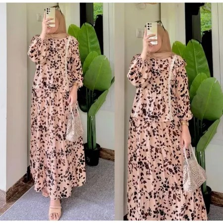 ZAYNA SET ROK RENDA RAYON LD 120 / SETELAN ROK WANITA / ONE SET ROK TERBARU / OOTD WANITA FASHION MU