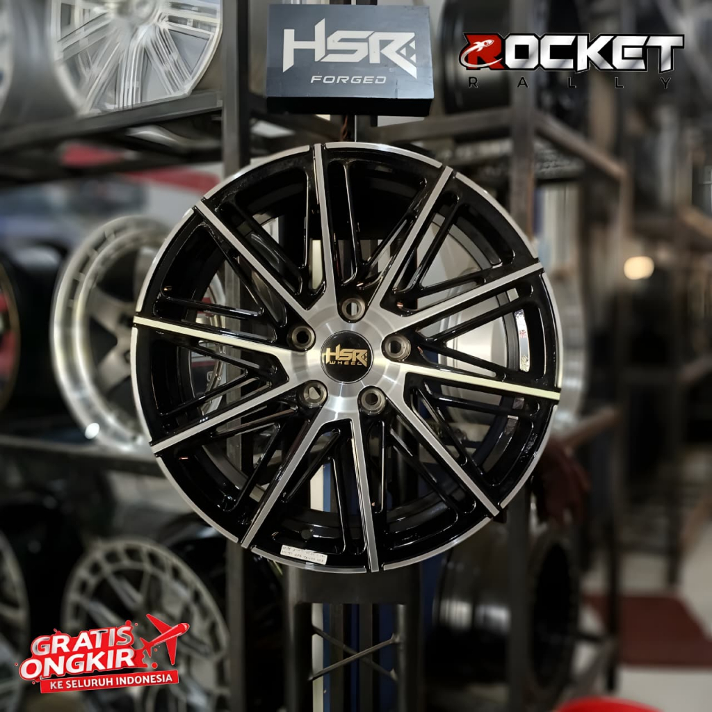 Velg mobil racing hsr wheel ring 17 buat innova brv ertiga xpander terios hsr balige r17x7,5 5x114