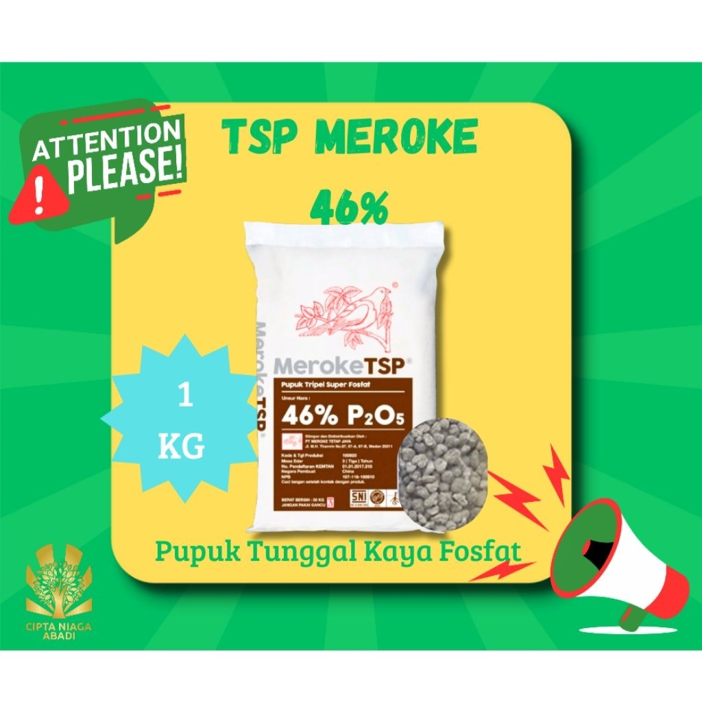 Pupuk Meroke TSP 46%, 1kg