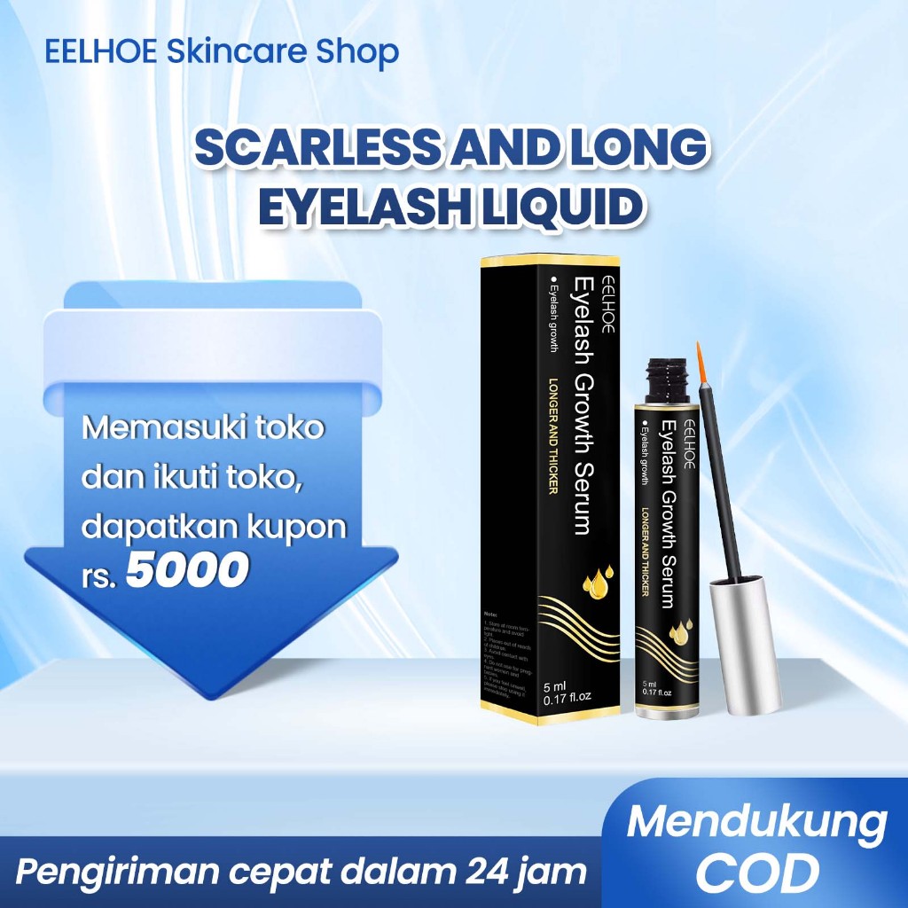 EELHOE Serum Penumbuh Bulu Mata 5ml Serum Bulu Mata Serum Penebal Bulu Mata Serum Pelentik Bulu Mata