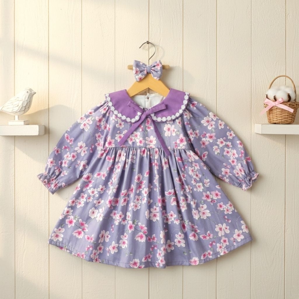 Baby Dress katun jepang premium 2-3y dan 3-4y