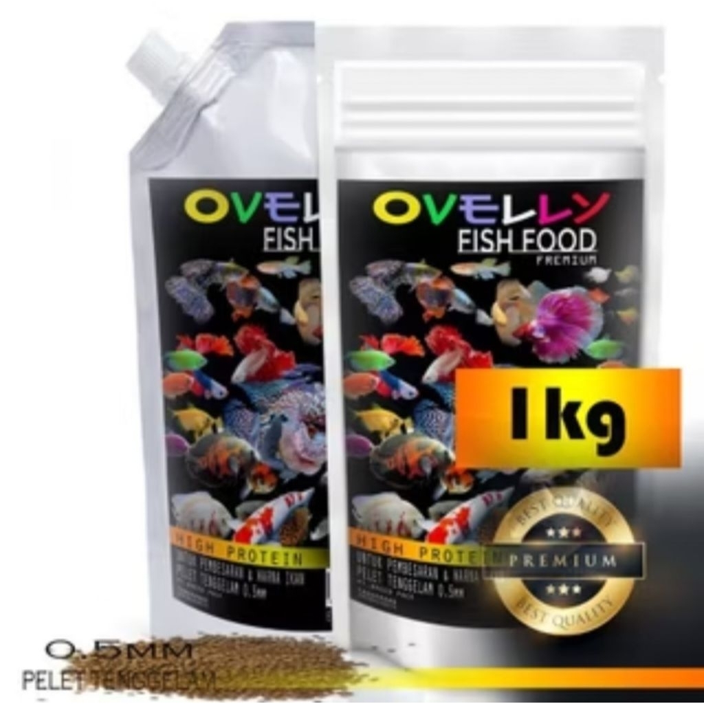 Pelet Ikan Glofish/Ikan Hias (Tenggelam)