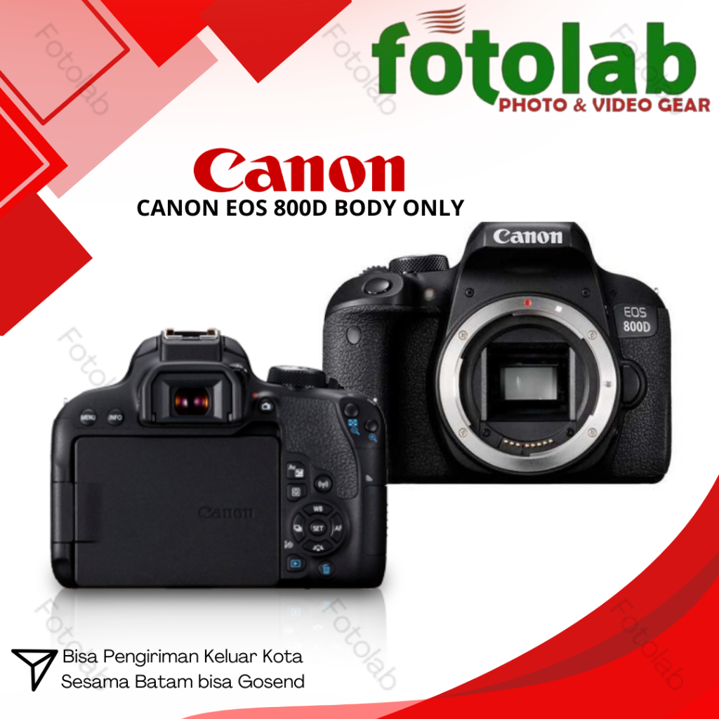 CANON EOS 800D BODY ONLY - KAMERA CANON DSLR EOS 800D BO