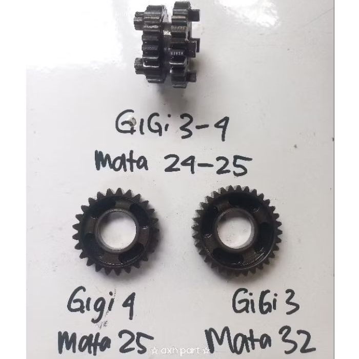 Gigi 3 dan 4 rasio tiger revo gigi 3-4 mata 24-25 mata 25-32 ORIGINAL