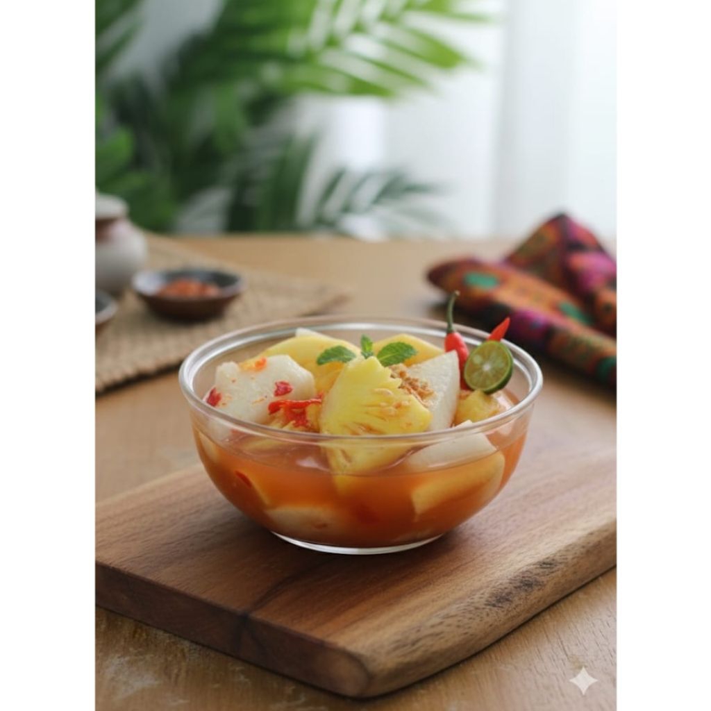 Asinan buah Nanas dan Bangkuang