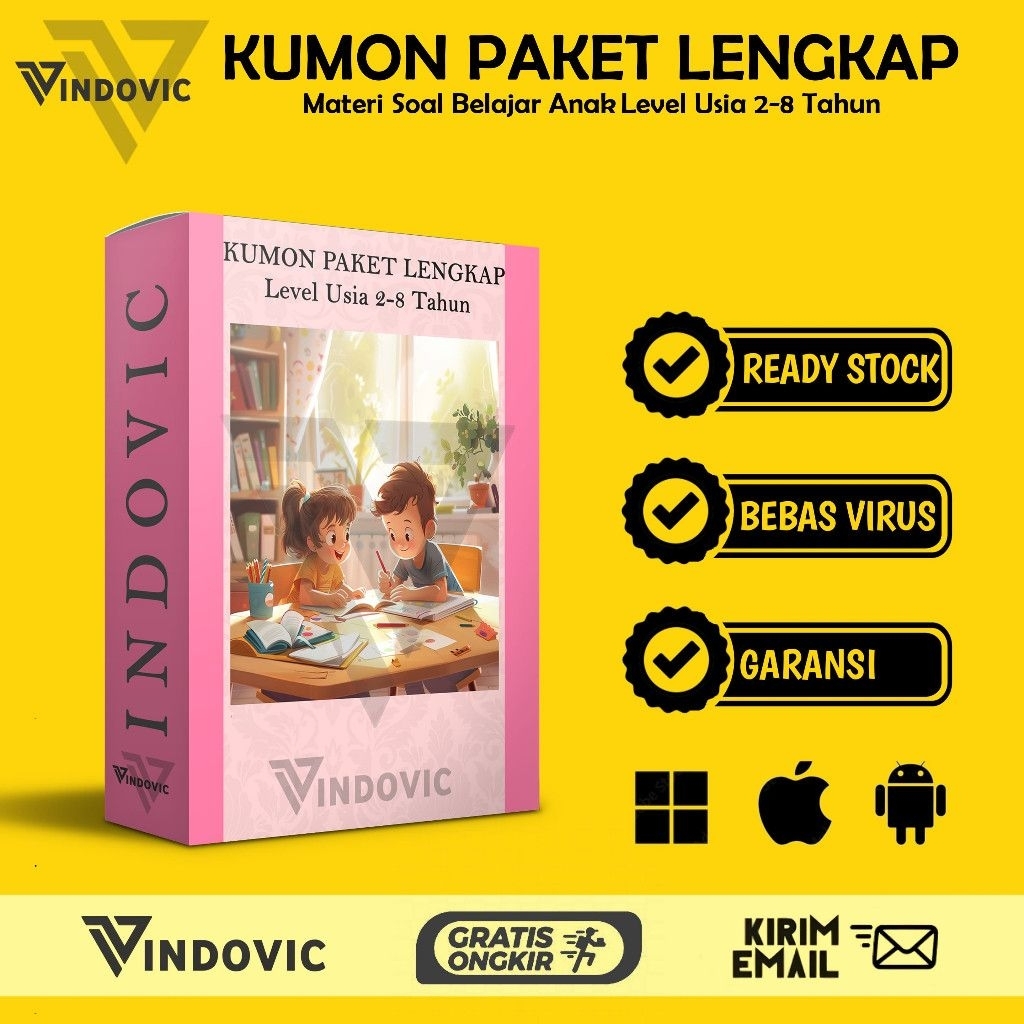 KUMON Paket Lengkap Semua Usia 2-8 THN