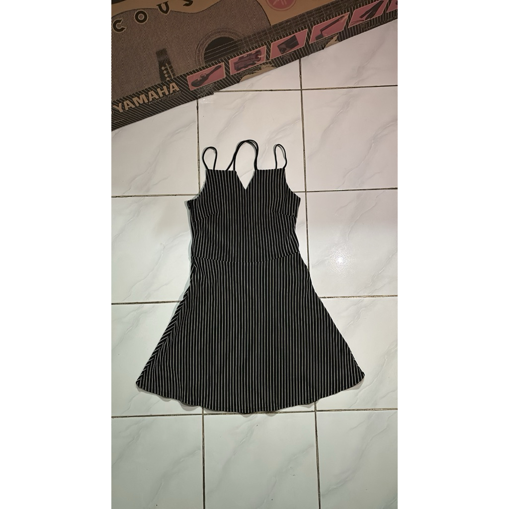 NEW DRESS PREMIUM BLACK SIZE S LD 68-80