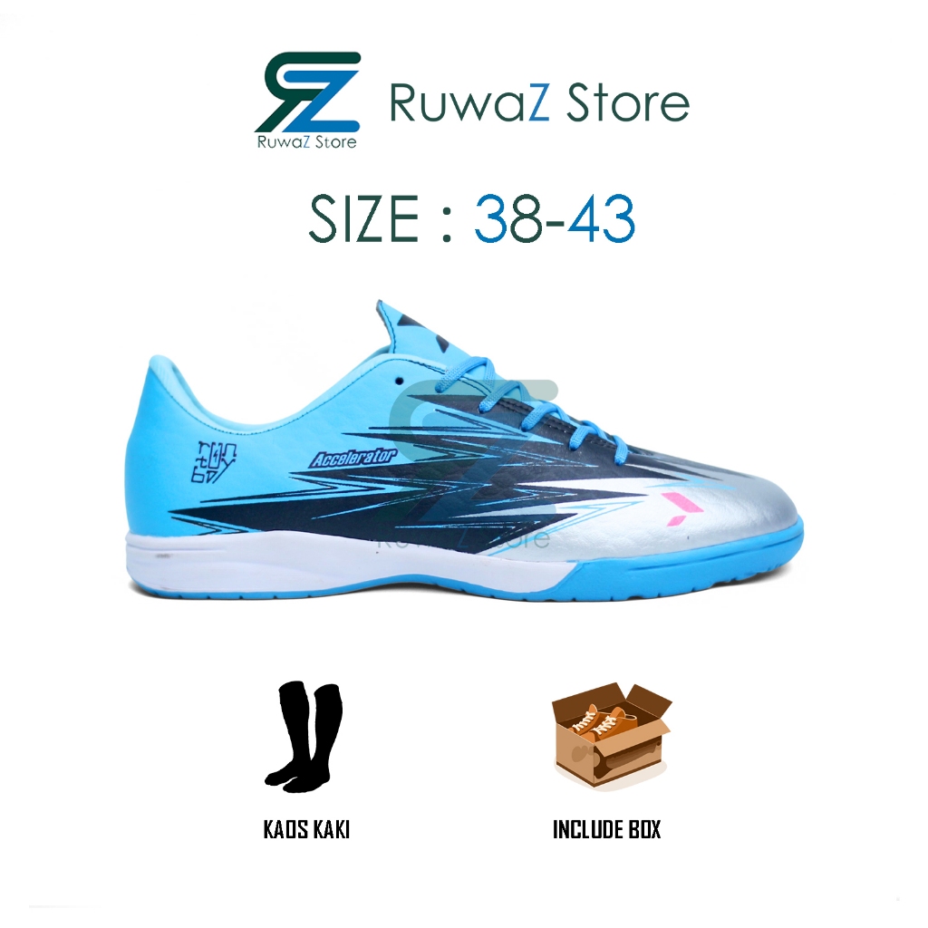 887766 COD SEPATU FUTSAL PRIA ARKAAI RUSH ON TOSCA HITAM SILVER SOL KARET MENTAH BERDECIT TERLARIS