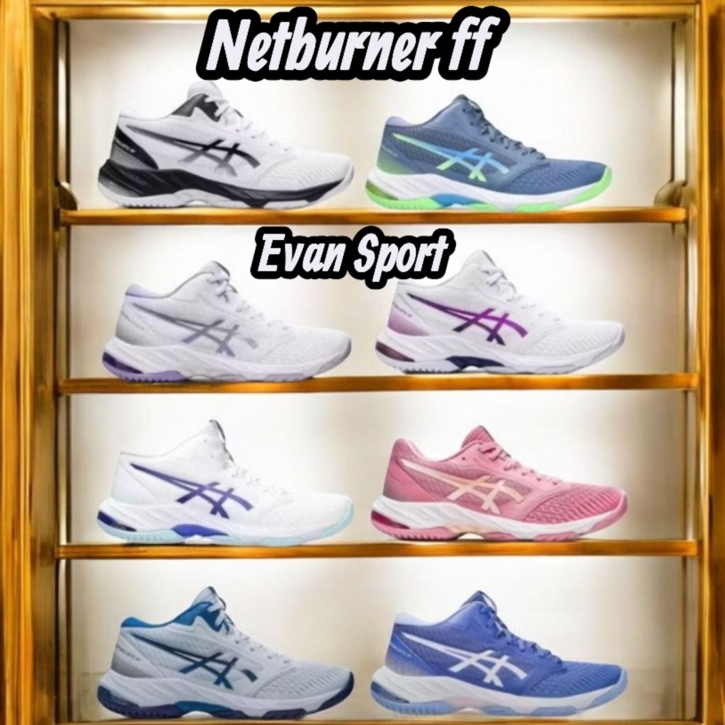 Sepatu Voli Asics Netburner Pria Super premium Import Netburner Sepatu Wanita Sneakers Volly Terbaru