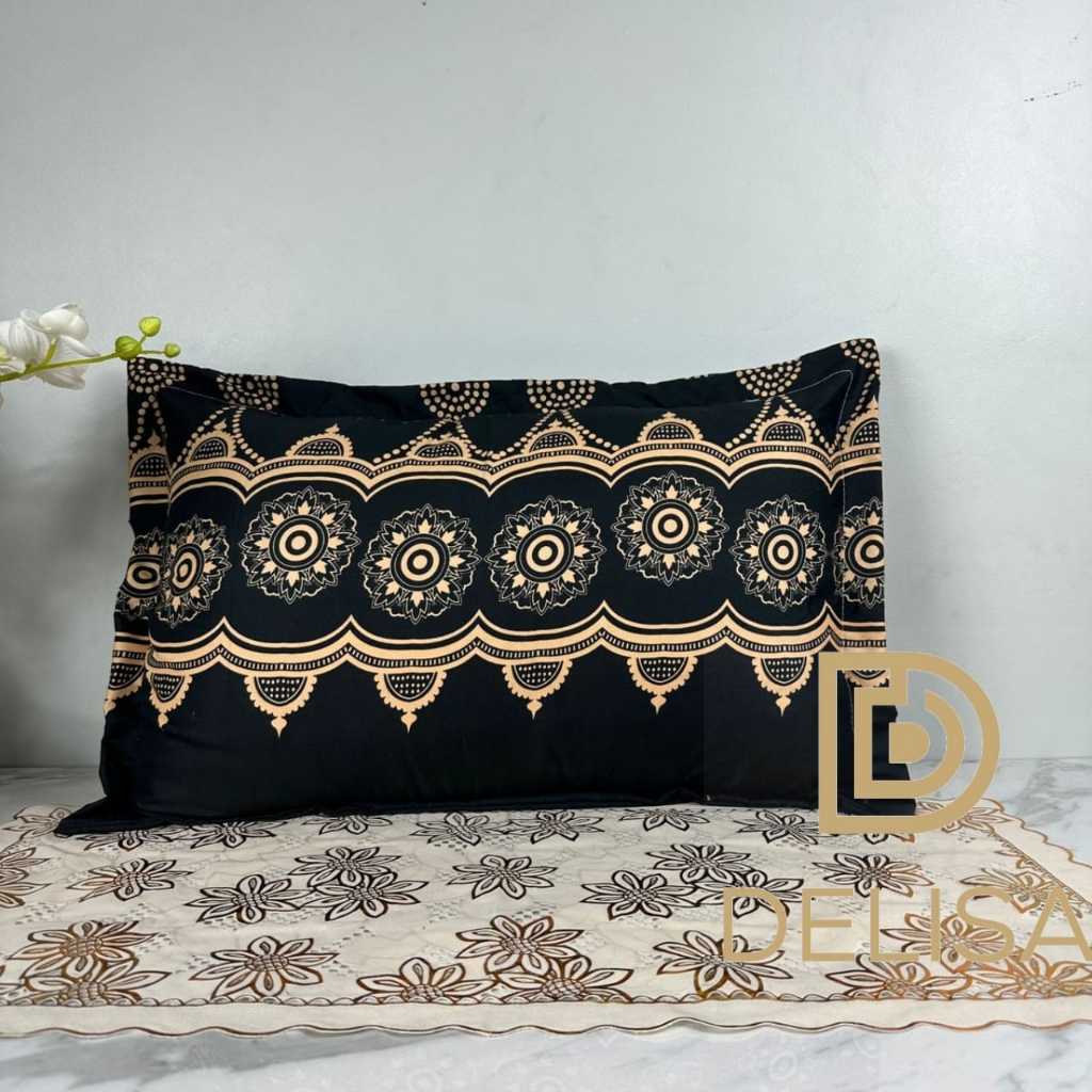 Sarung Bantal Tidur Kepala Ukuran 50x70cm Jumbo Motif Embos Salur