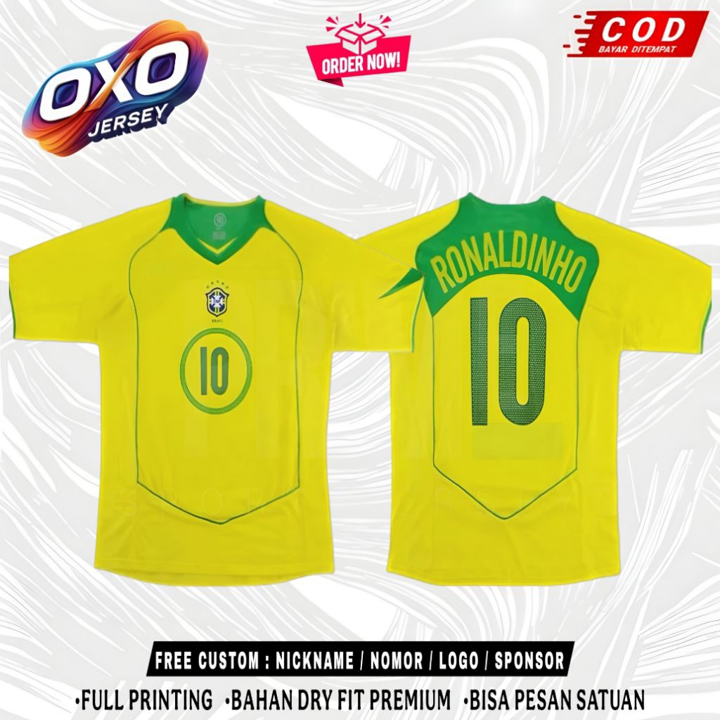 JERSEY BRAZIL 2004-2005 FULL PRINTING