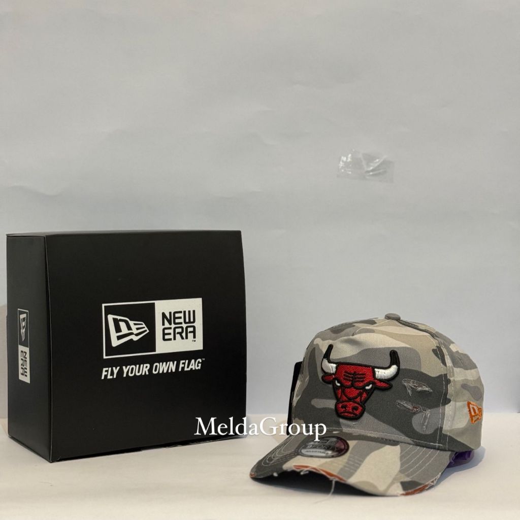 GF.ID_Topi Baseball Unisex Camo Cap Chicago Bulls Premium High Quality