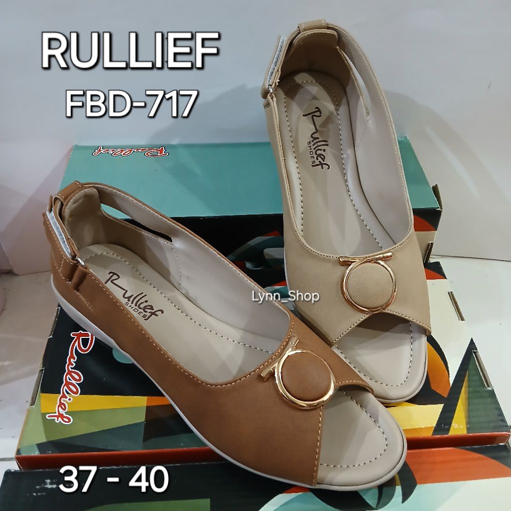 RULLIEF FBD-717 #Sepatu Wedges Wanita Rullief 37-40 100% ORI