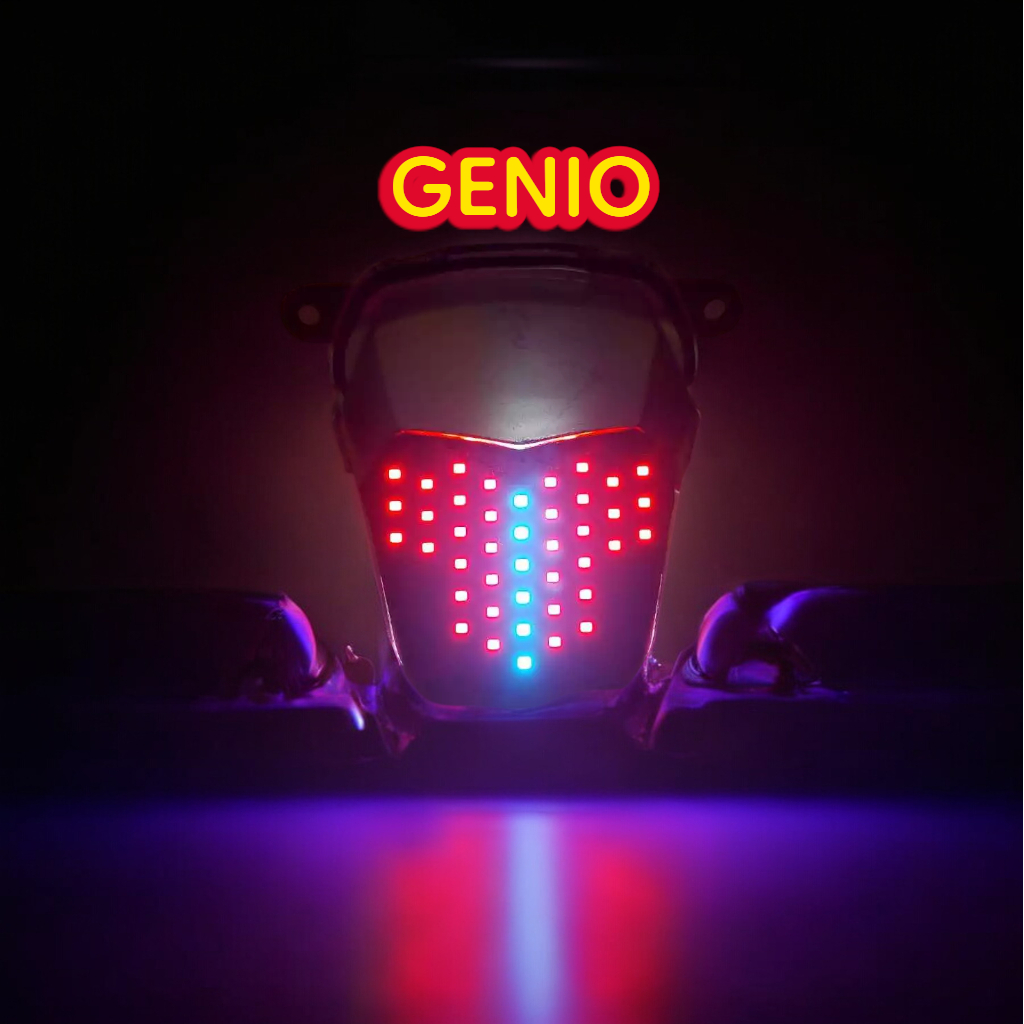 Lampu Stop Running LED untuk Beat Deluxe, Beat ESP, Beat FI, Beat Karbu, Genio, 2 Mode Rem Kedip, Pe