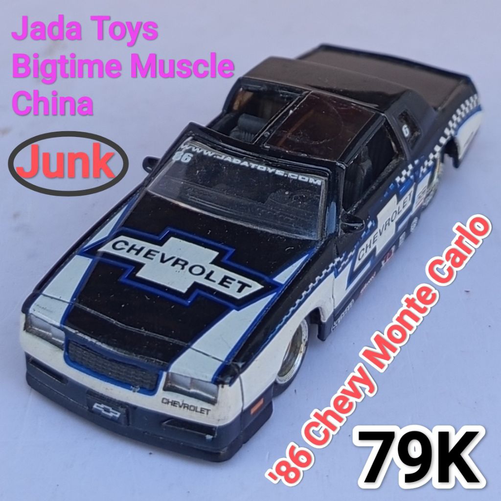 Diecast Jada Toys 64 Bigtime Muscle 86 Chevy Monte Carlo Loose Junk