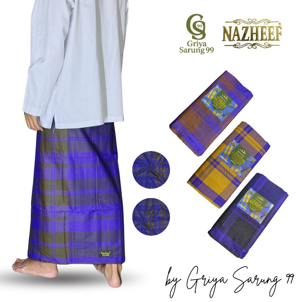 sarung nazheef motif BHS Kotak-kotak Jadul