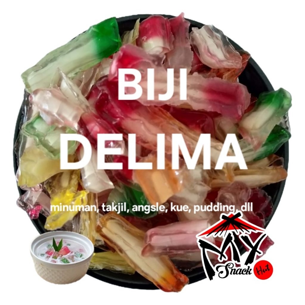 BIJI DELIMA 250GR SAGU PACAR CINA SNACK MANIS DESSERT BUBUR KOLAK ES CAMPUR PUDDING PUDING KUE HALAL