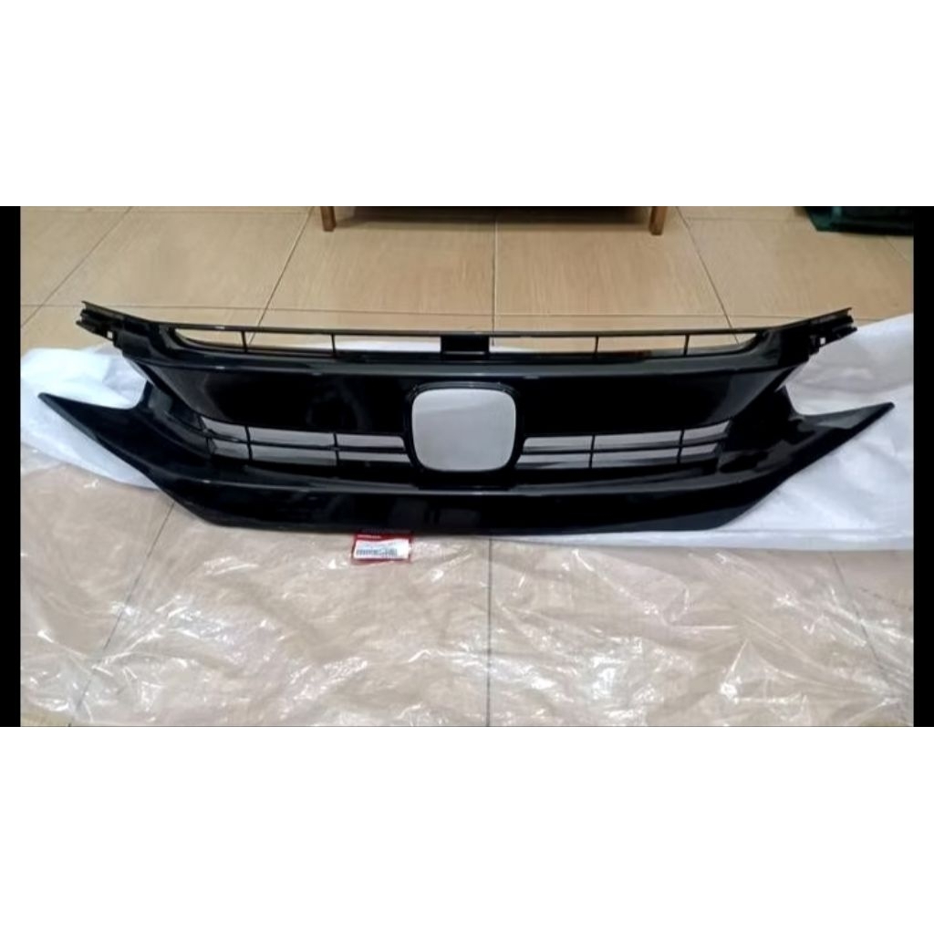 gril atas honda civic turbo hitam glosy 2016_2020