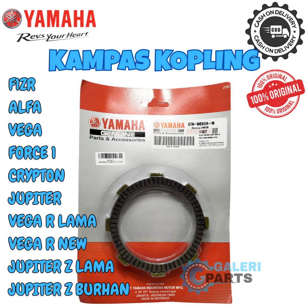 KAMPAS KOPLING YAMAHA 5TN F1ZR ALFA VEGA RLAMA NEW FORCE1 CRYPTON JUPITER ZLAMA BURHAN ASLI ORI YGP