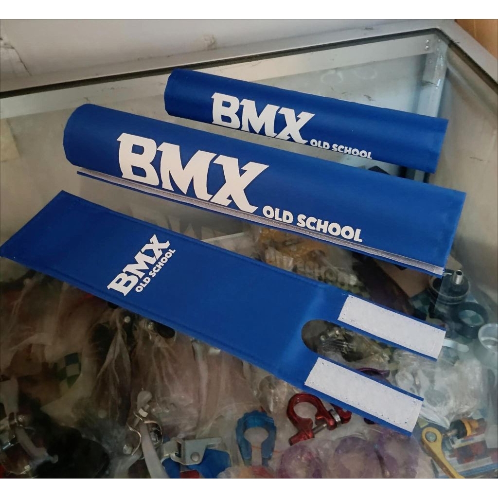 ped set bmx old school osbmx cover sepeda BMX jadul padset sepeda bmx biru