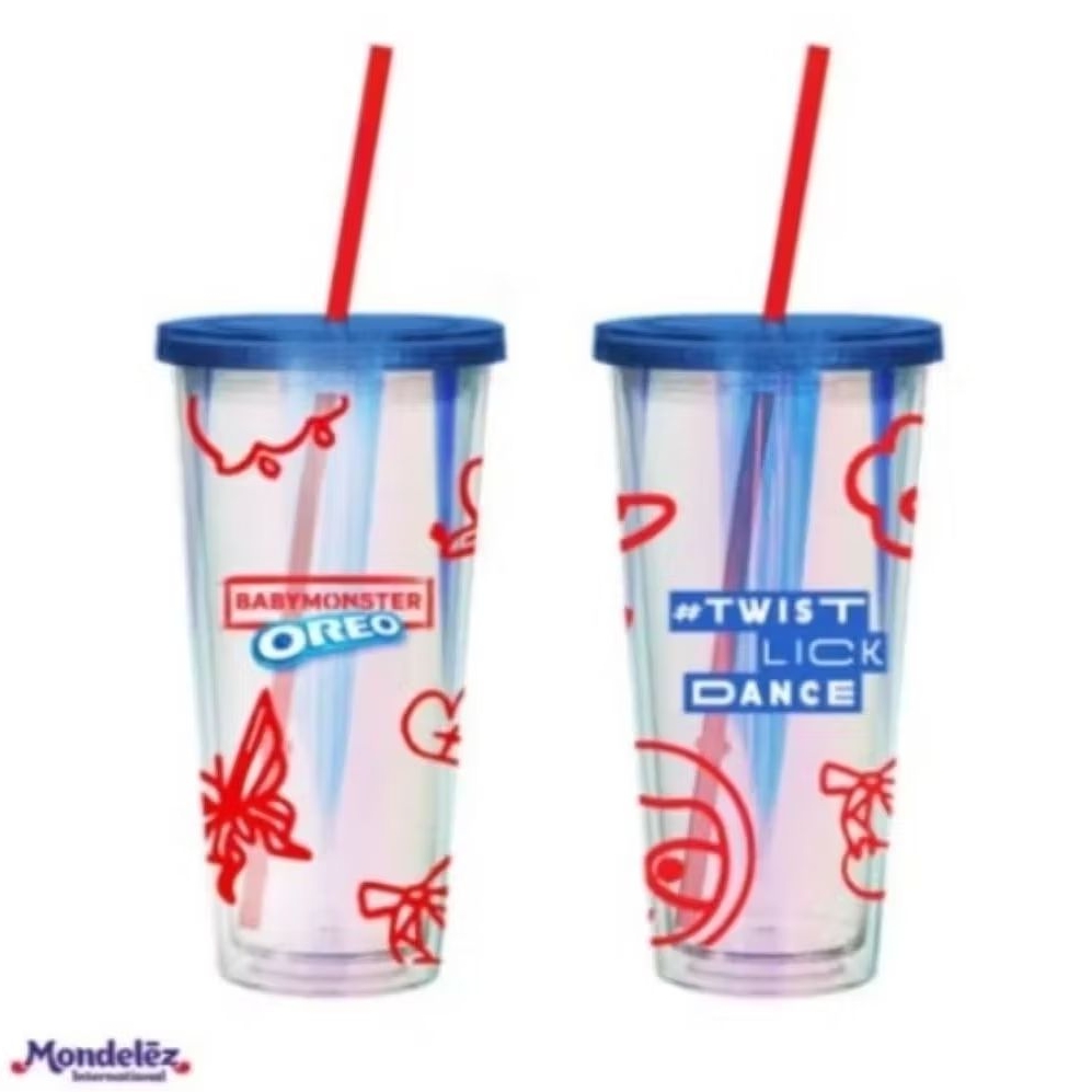 [NEW] TUMBLER DAN PC OFFICIAL OREO X BABYMONSTER FULL SET ALL MEMBER LIMITED EDITION ASA, AHYEON, RU