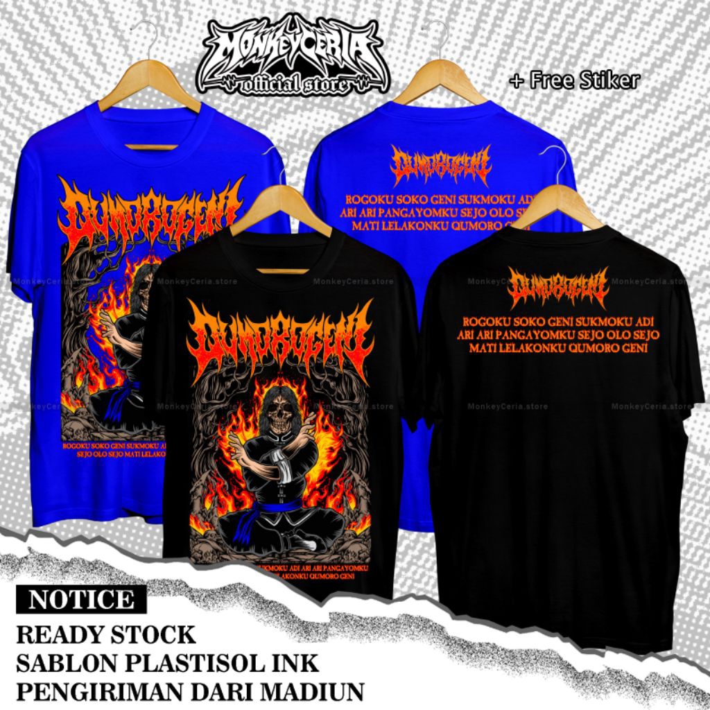 Kaos T-shirt Qumoro Geni kera sakti / New artikel IKSPI KERA SAKTI / MC 112