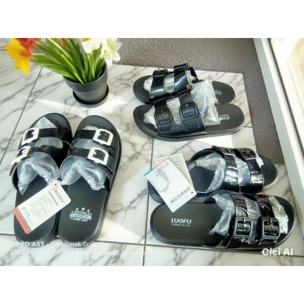 Luofu E 7188 sandal SOP wanita dewasa bahan jelly,nyaman,empuk (37-40)